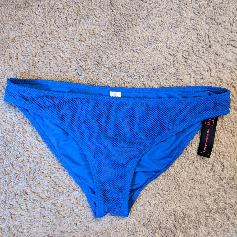 NWT Royal Blue Mesh Bikini Bottom